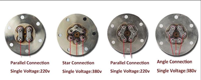 Brass Flange Industrial Electric Immersion Heaters Wiring